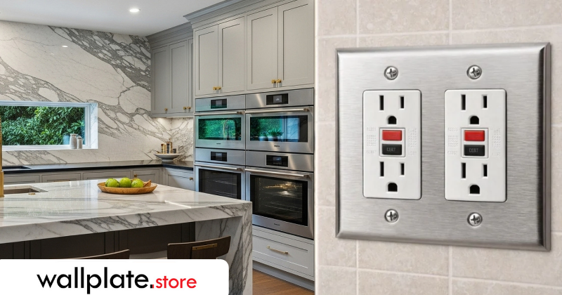 Stainless Steel Wallplates for Kitchens Style Meets Function in Life’s Busiest Room