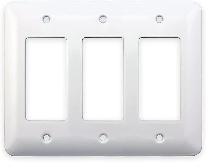 3-Gang Princess Size Decora® Rocker/GFCI Switch Wall Plate – Made in USA