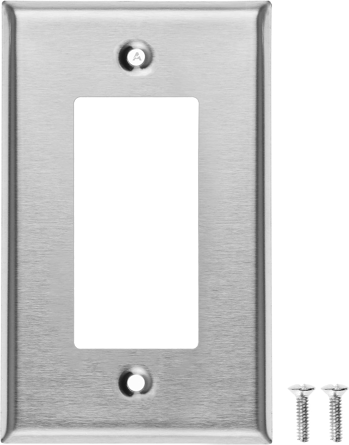 1-Gang Standard Stainless Steel Wall Plate – 1 Decora/GFCI Opening – Type 430 Satin