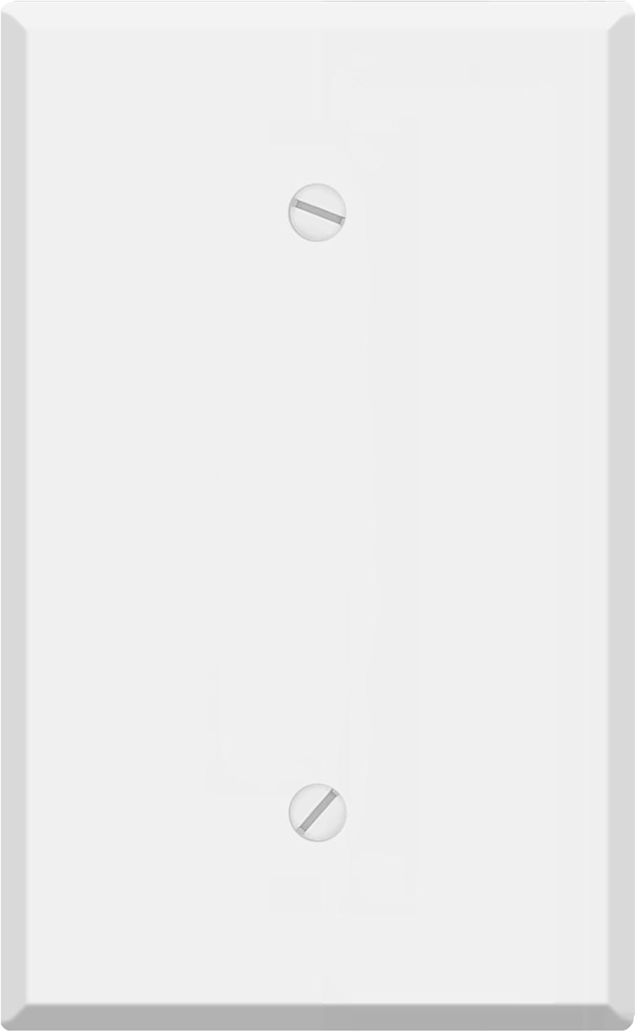 1-Gang Oversize Blank Metal Wall Plate – White Semi-Gloss