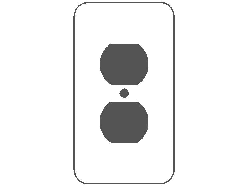 1-Gang Princess Size Metal Wall Plate – 1 Duplex Receptacle – White Semi-Gloss