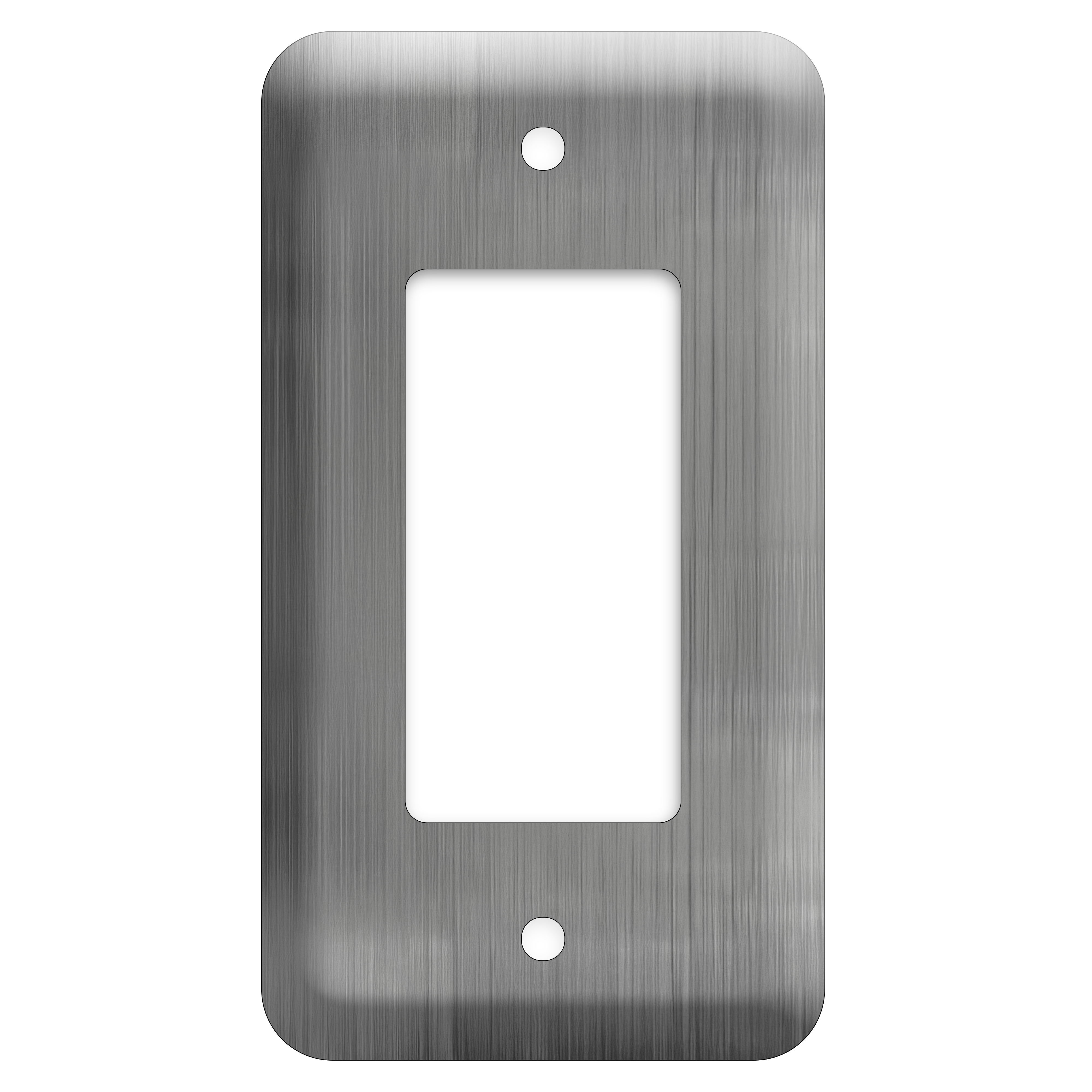 1-Gang Stainless Steel, Princess Size Decora® Rocker/GFCI Switch Wall Plate – Made in USA