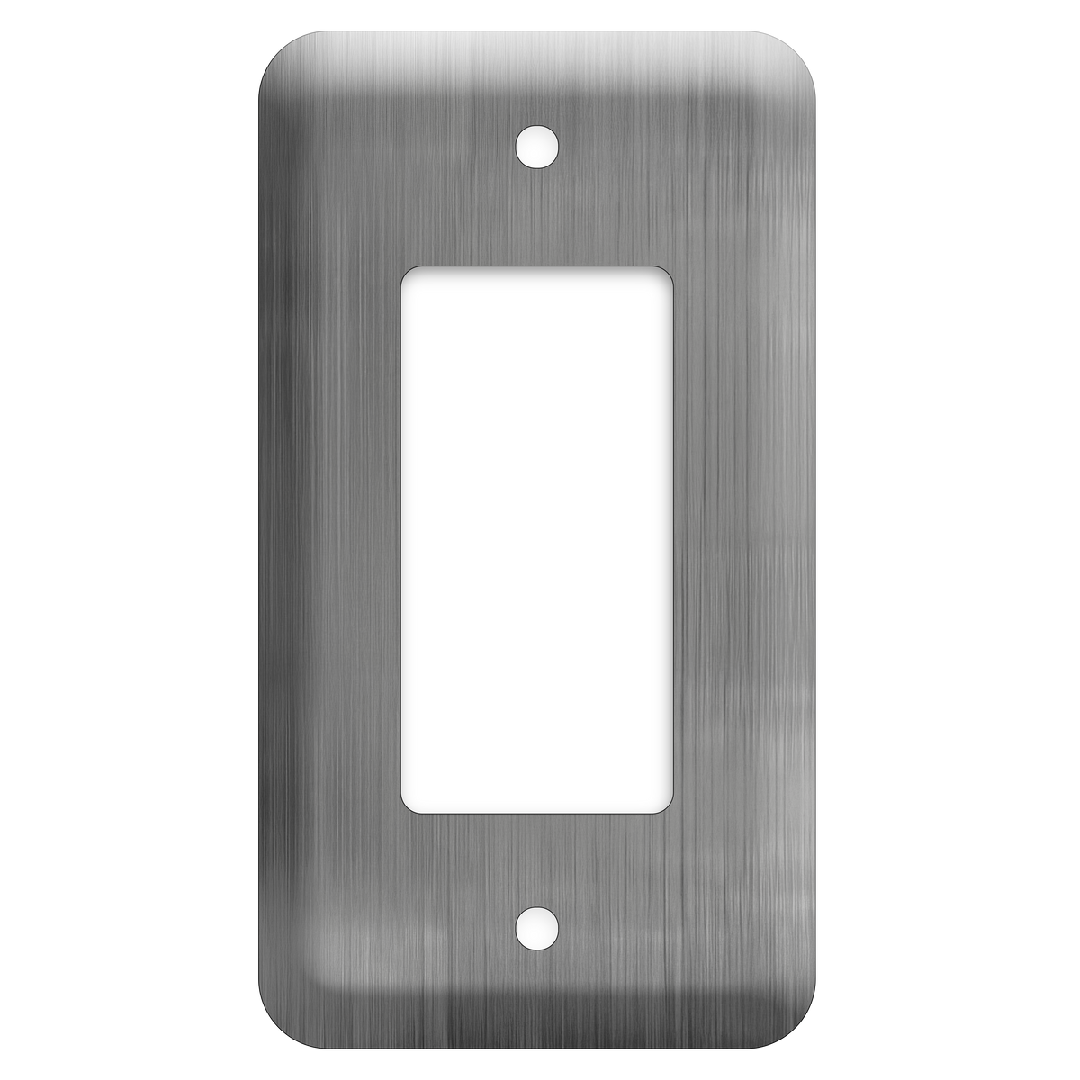 1-Gang Princess Stainless Steel Wall Plate – 1 Decora/GFCI Opening – Type 430 Satin