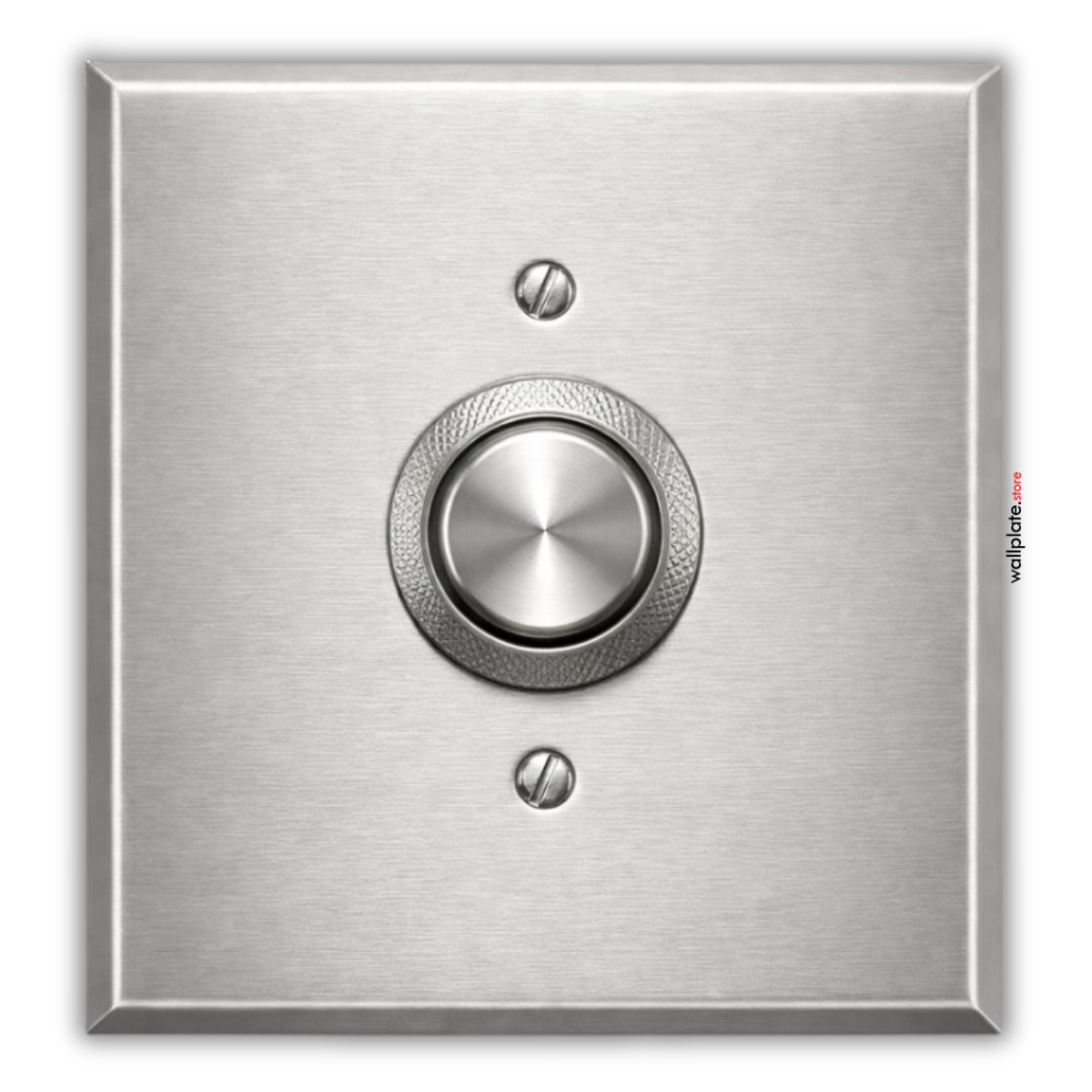 Jumbo 2-Gang Oversized Stainless Steel Wall Plate – Centered 1.405" Round Opening