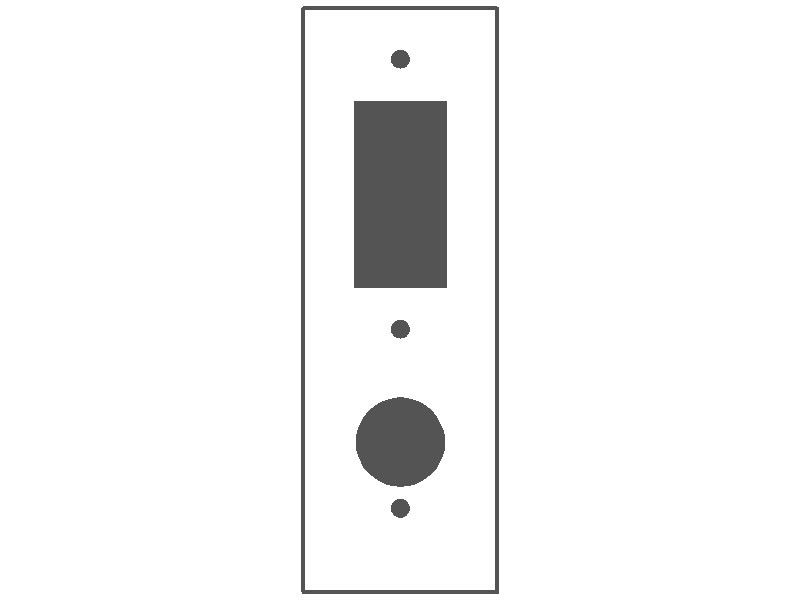 2-Gang, Tandem Size, 1 GFI Opening & 1 Telephone Opening (1.25" ID), White Semi-Gloss Finish, Painted Metal Wall Plate Outlet Cover - Made in USA