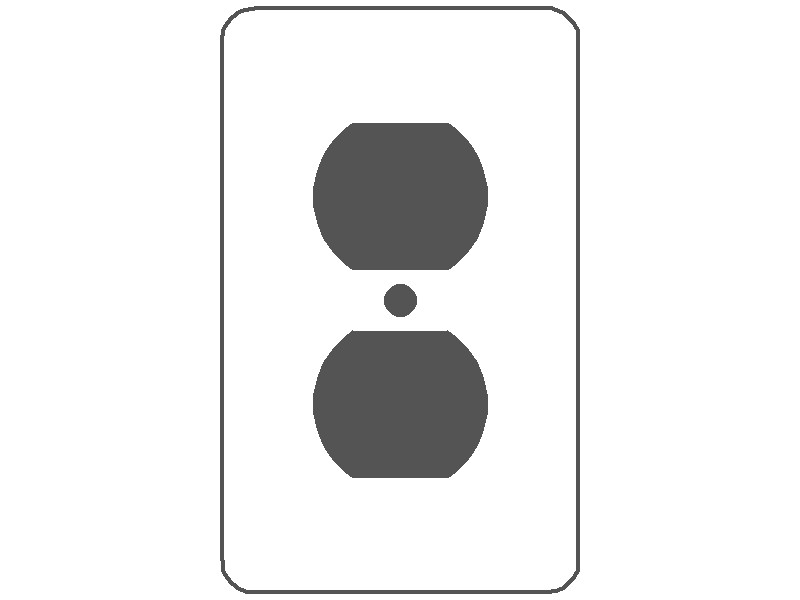 1-Gang, Extra Deep, 1 Duplex Receptacle Opening, White Semi-Gloss Finish, Painted Metal Wall Plate Outlet Cover - Made in USA