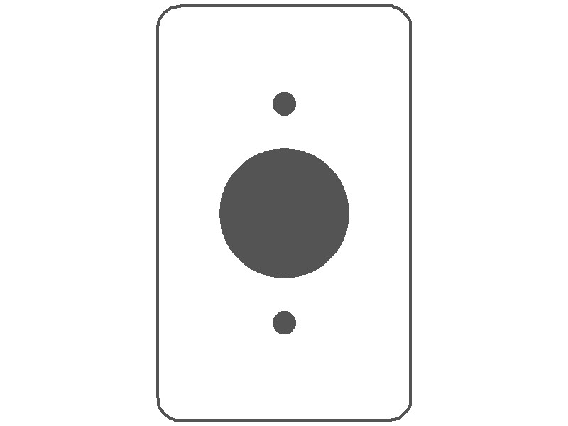 1-Gang, Extra Deep, 1 Single Receptacle Opening (1.405 in. ID), Satin Brass Finish, Brass Wall Plate Outlet Cover - Made in USA