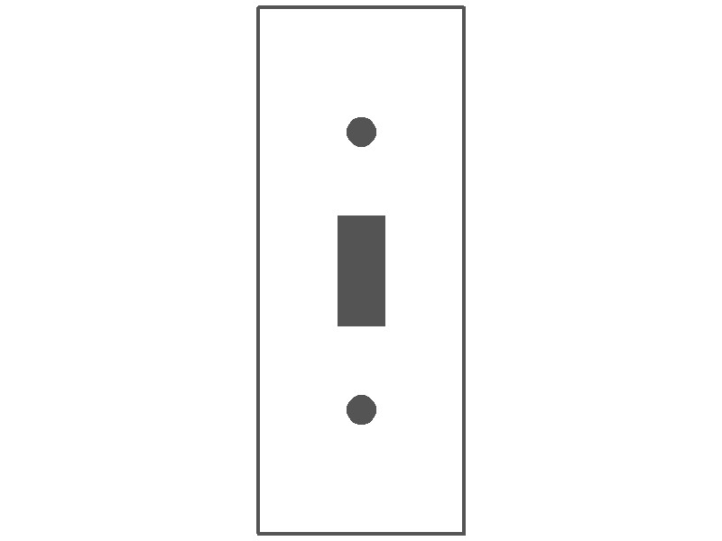 1-Gang, Narrow Size (4.5" x 1.75"), 1 Toggle Opening, Metallic Finish, Type 430 Stainless Steel Wall Plate Outlet Cover – Made in USA
