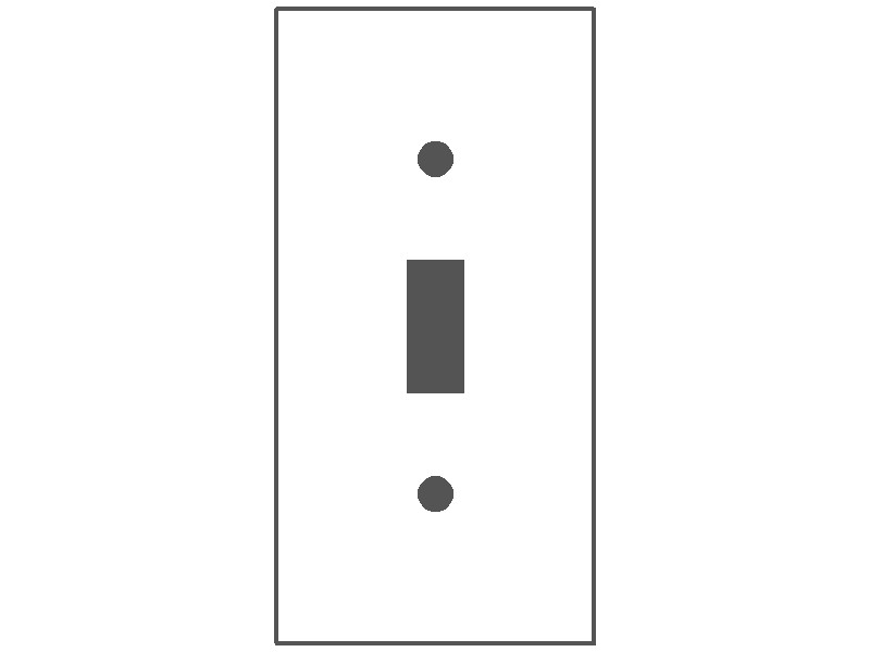 1-Gang, Narrow Size (4.5" x 2.25"), 1 Toggle Opening, Metallic Finish, Type 430 Stainless Steel Wall Plate Outlet Cover – Made in USA
