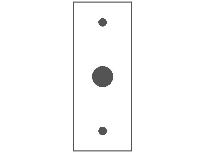 1-Gang, Narrow Size, Telephone Opening, 1.75 in. wide, Metallic Finish, Metal Wall Plate Outlet Cover - Made in USA
