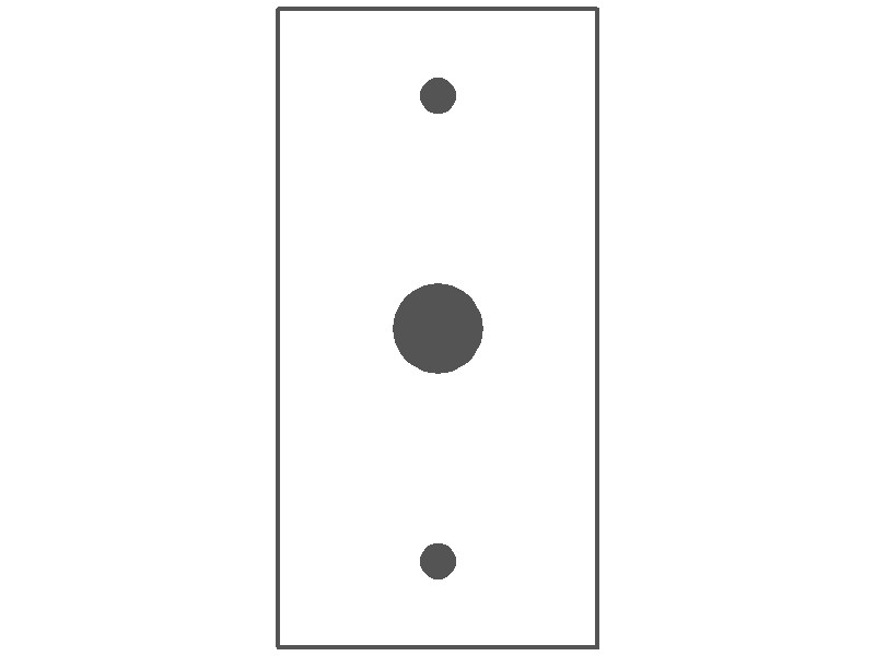 1-Gang, Narrow Size, 2.25 in. Wide, Telephone Opening, Metallic Finish, Metal Wall Plate Outlet Cover - Made in USA