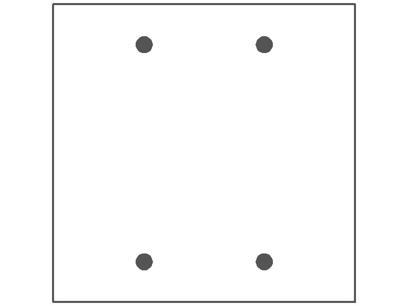 2-Gang, Deep Size, (2) Blank Openings, Metallic Finish, Metal Wall Plate Outlet Cover - Made in USA