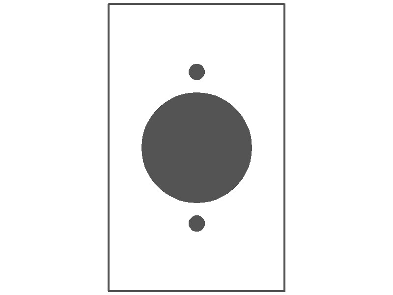 1-Gang, Standard Size, 30A 3 & 4 Wire TL Round Receptacle Opening, Brown Semi-Gloss Finish, Painted Metal Wall Plate Outlet Cover - Made in USA