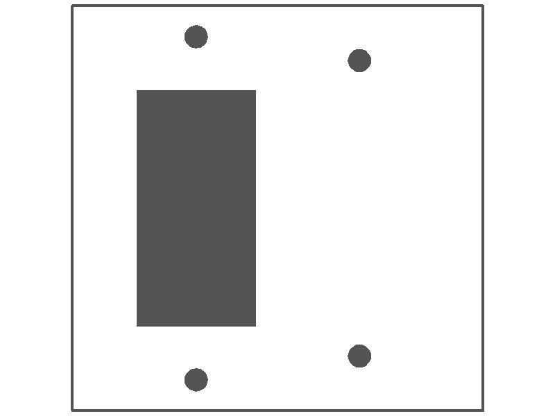 2-Gang, Standard Size, 1 GFI Decora and 1 Blank Opening, Brown Semi-Gloss Finish, Painted Metal Wall Plate Outlet Cover - Made in USA