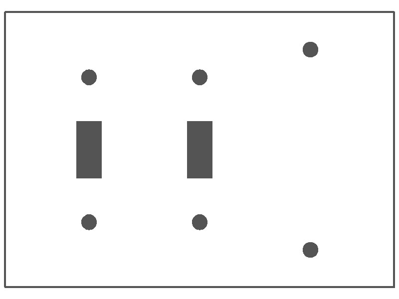 3-Gang, Standard Size, 2 Toggle Switch, 1 Blank Opening, Brown Semi-Gloss Finish, Painted Metal Wall Plate Outlet Cover - Made in USA