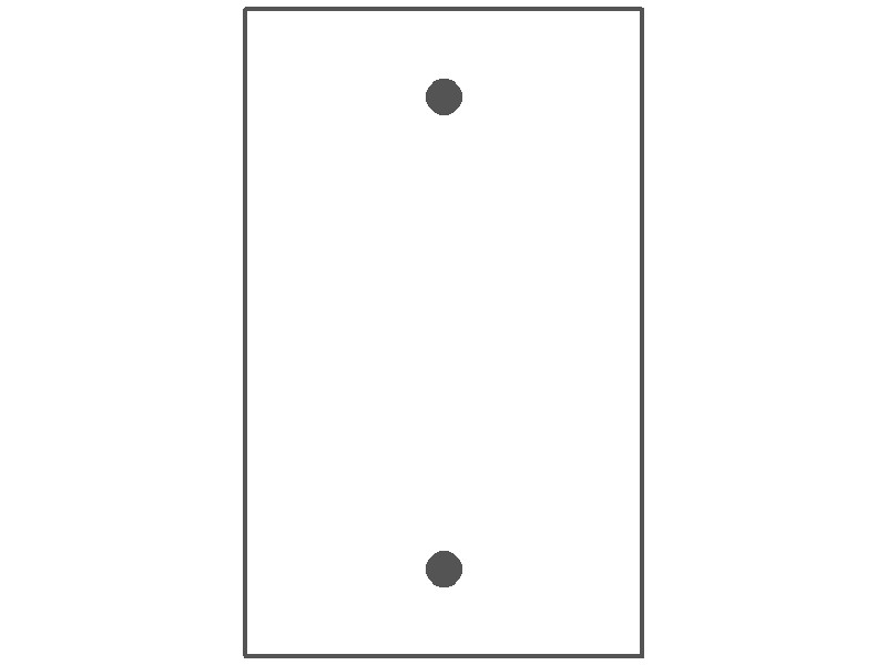1-Gang, Standard Size, Blank Opening, Polished Brass-Mirror Finish, Solid Brass Wall Plate Outlet Cover - Made in USA