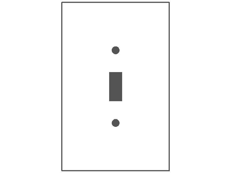 1-Gang, Oversize Size, 1 Toggle Switch Opening, Brown Semi-Gloss Finish, Painted Metal Wall Plate Outlet Cover - Made in USA