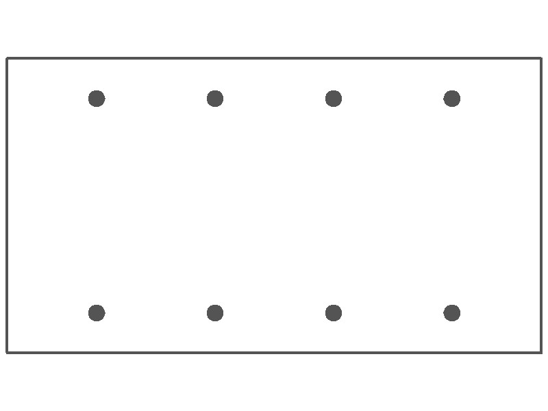 4-Gang, Standard Size, 4 Blank Openings, White Wrinkle Finish, Painted Metal Wall Plate Outlet Cover - Made in USA