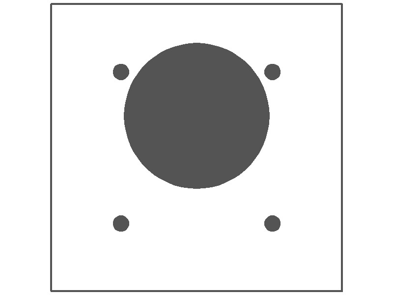 2-Gang, Standard Size, 1 Offset 30/50/60A 4-Wire 2.275 in. Round Receptacle Opening, White Wrinkle Finish, Painted Metal Wall Plate Outlet Cover - Made in USA
