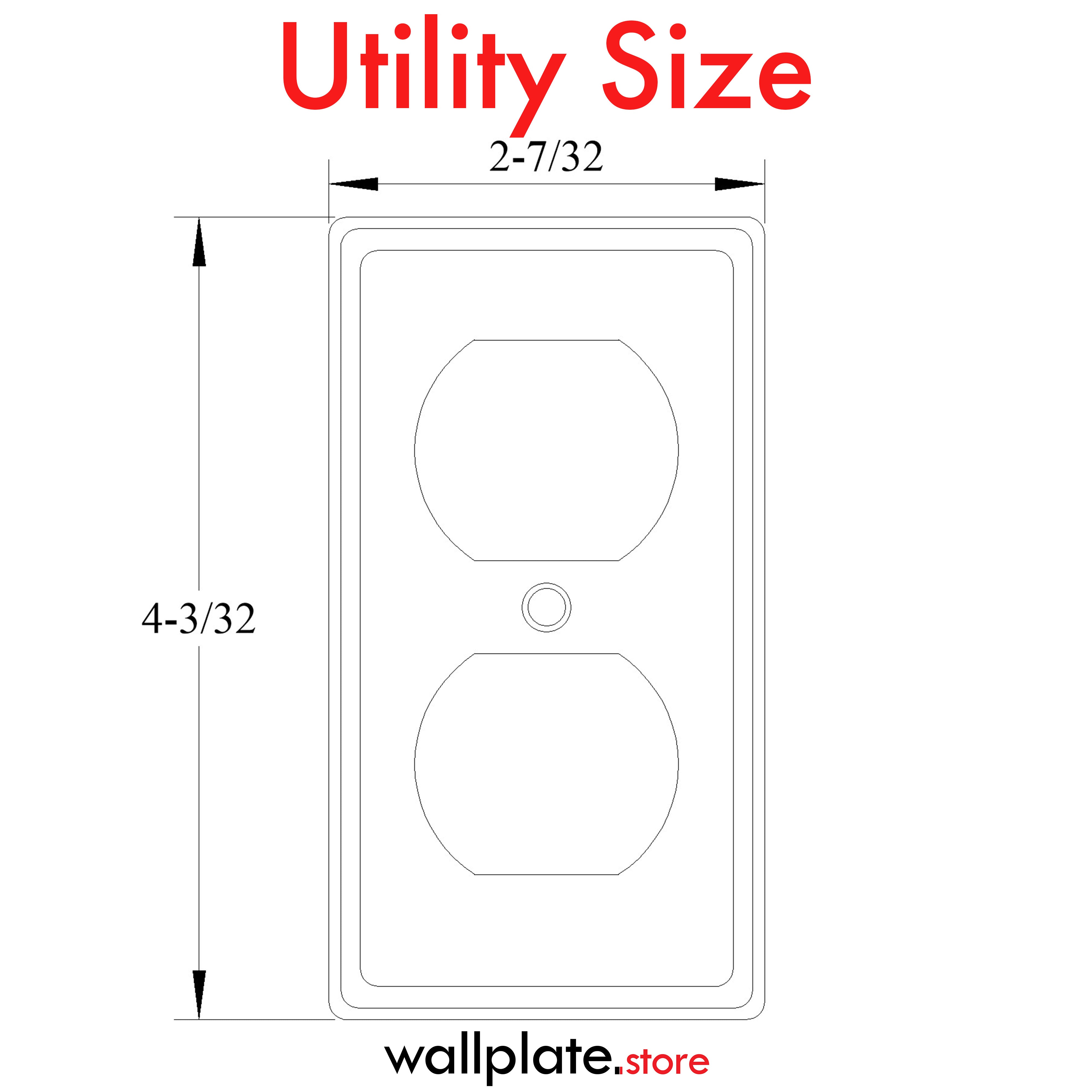 1 Gang Galvanized Steel Duplex Receptacle Utility cover