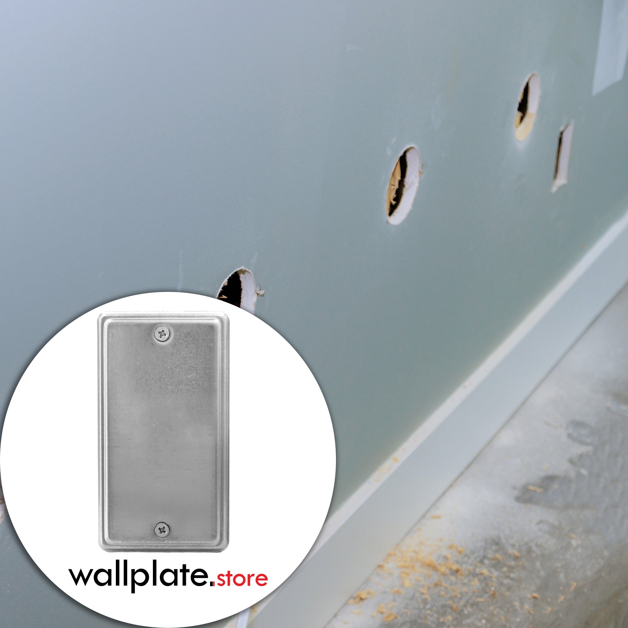 1 Gang Galvanized Steel Blank Utility cover