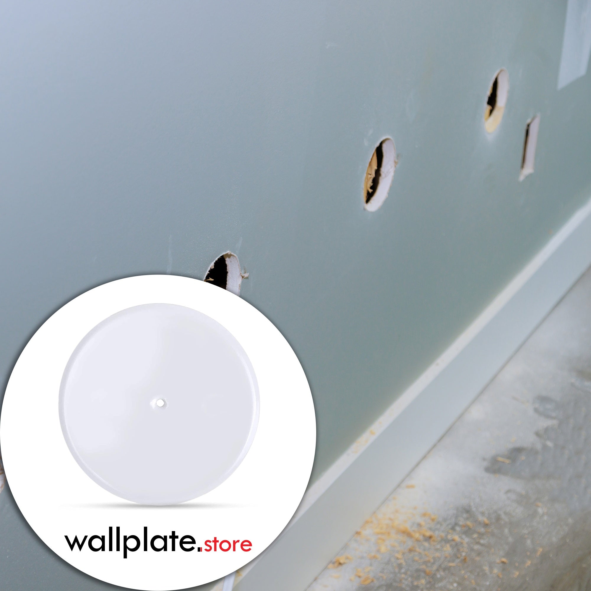 5" Flat Canopy With Strap, Center Screw Hole & 3 Matching Screws