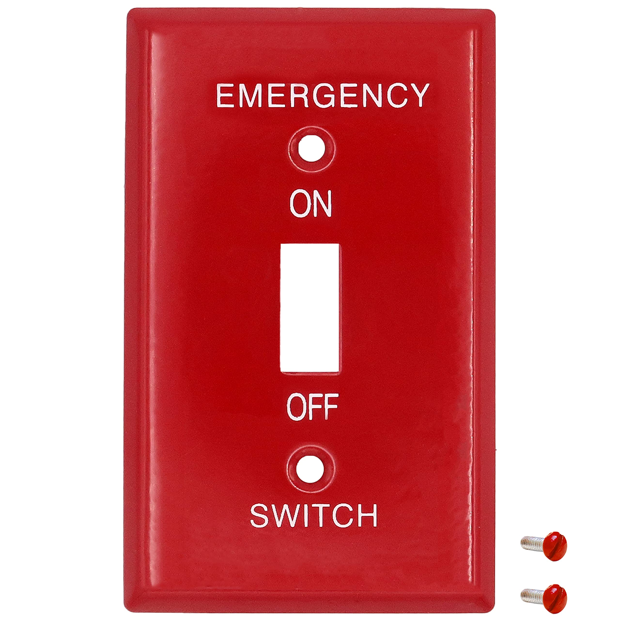 1 Gang Red Emergency Toggle Switch Wallplate Cover