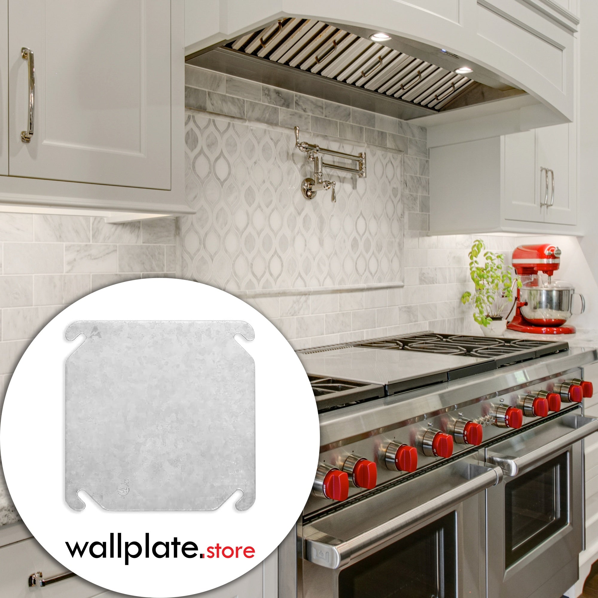 4 inch square flat Galvanized Steel Electrical Box covers