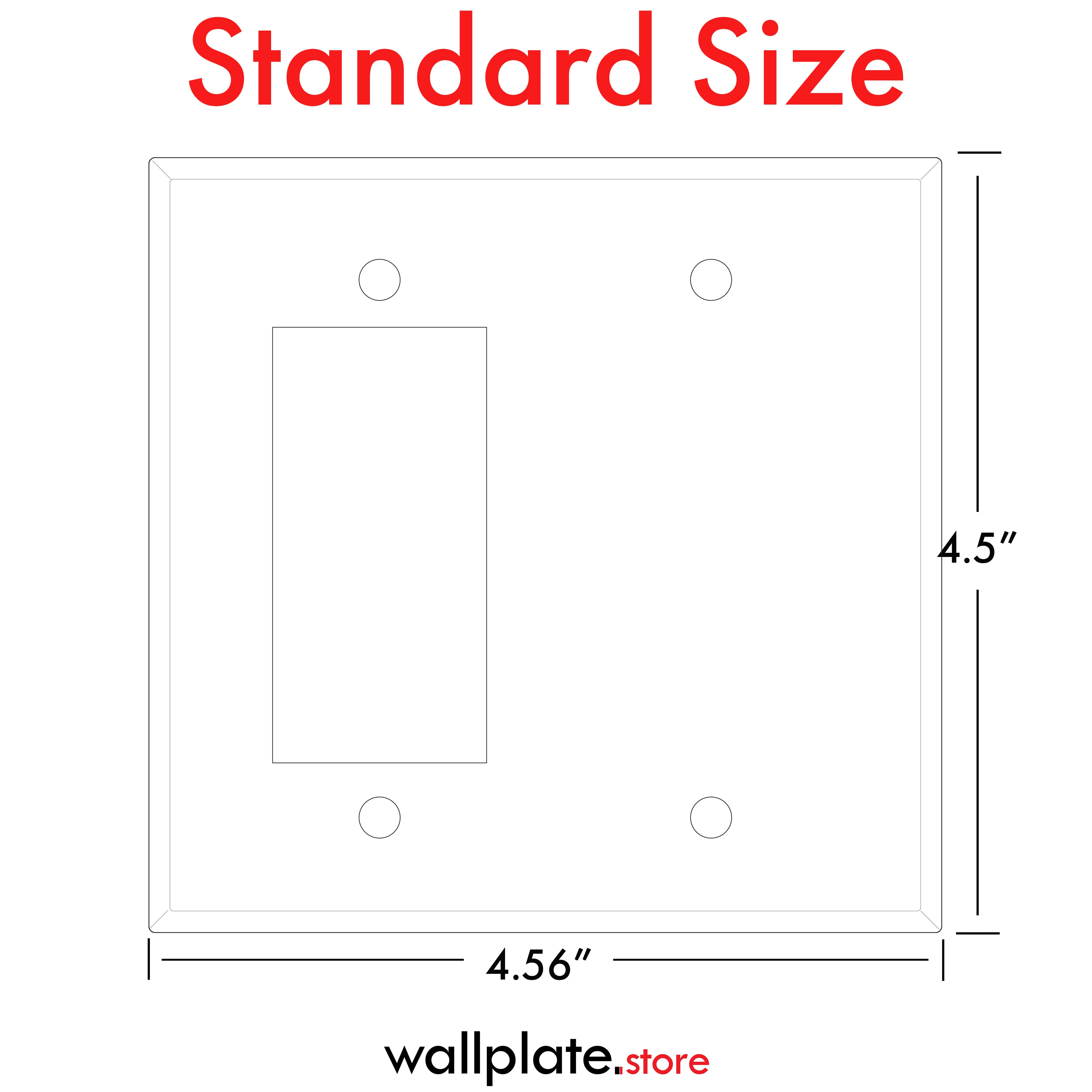 2-Gang White Metal Rocker + Blank Wall Plate – Made in USA