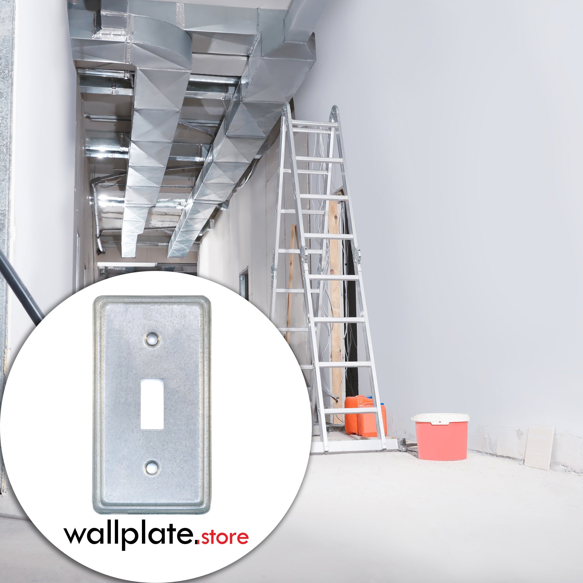 1 Gang Galvanized Steel Toggle Switch Utility cover