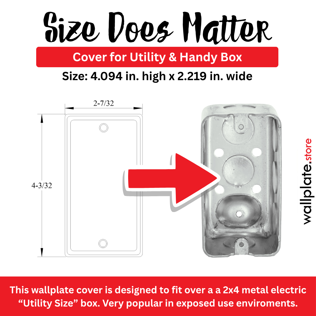 1 Gang Galvanized Steel Blank Utility cover
