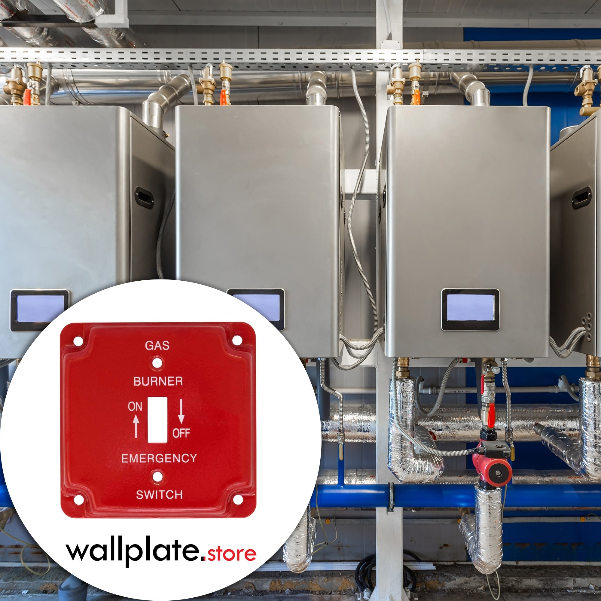 4 Inch Square Gas Burner Toggle Switch Emergency Electrical Box Cover