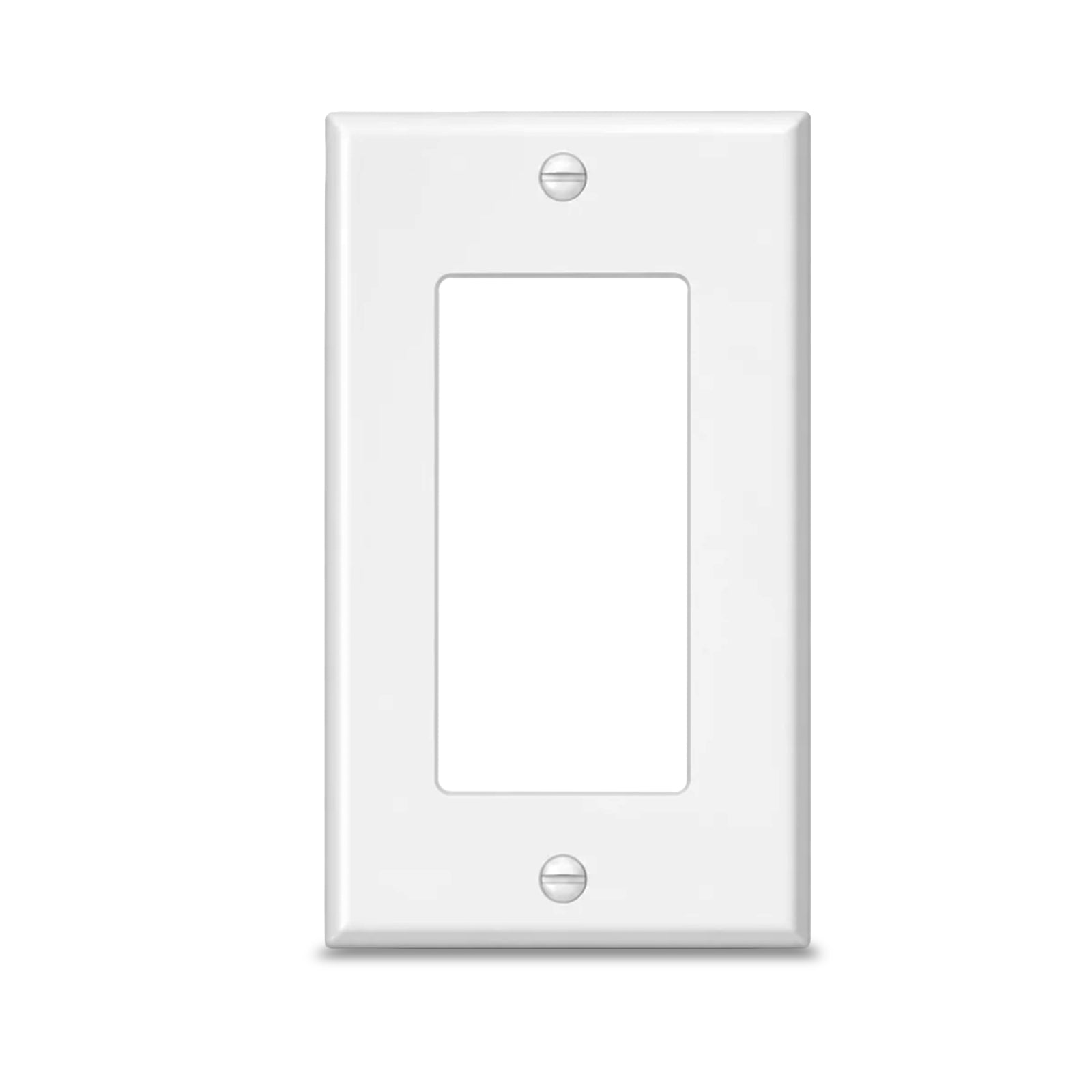 1 Gang White Metal Decora® Style Rocker GFCI Switch Wall Plate Cover