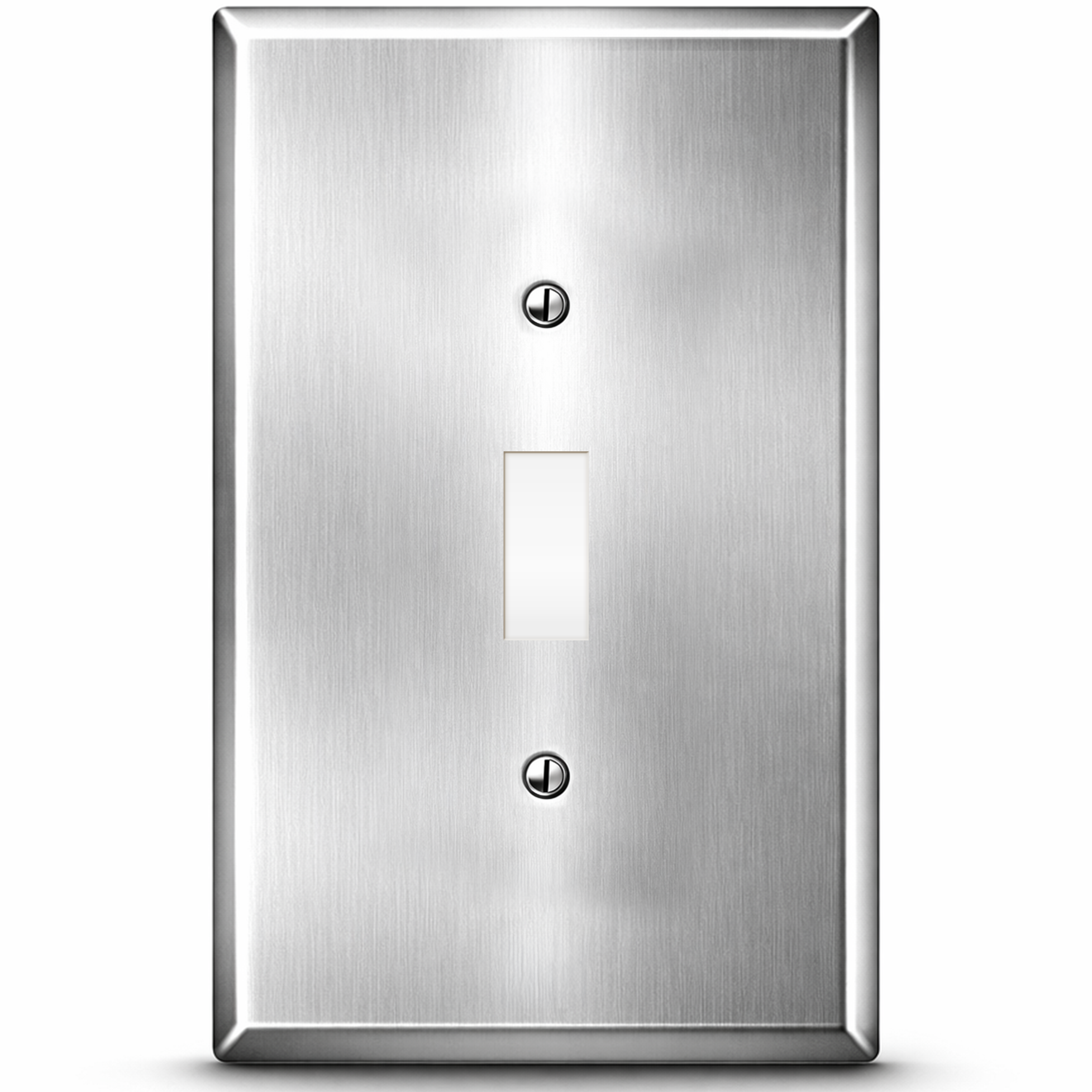 1 Gang Oversized Stainless Steel Toggle Switch Wall Plate - Made in USA