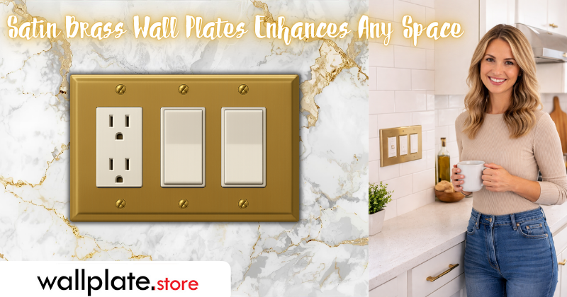 Satin Brass Wall Plates &amp; Switch Covers: The Perfect Blend of Warmth and Sophistication