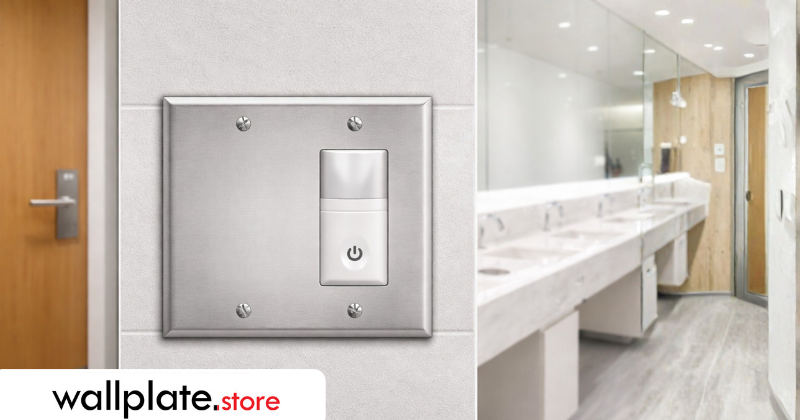 Why Two-Gang Wall Plates with One Blank and One Device Opening Are Ideal for Bathroom Sensor Retrofits