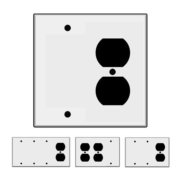 Blank + Duplex Receptacle