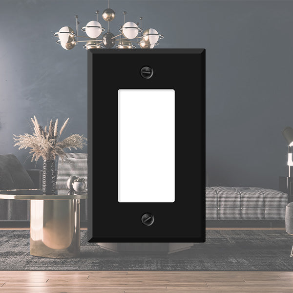Black Rocker Wall Plates