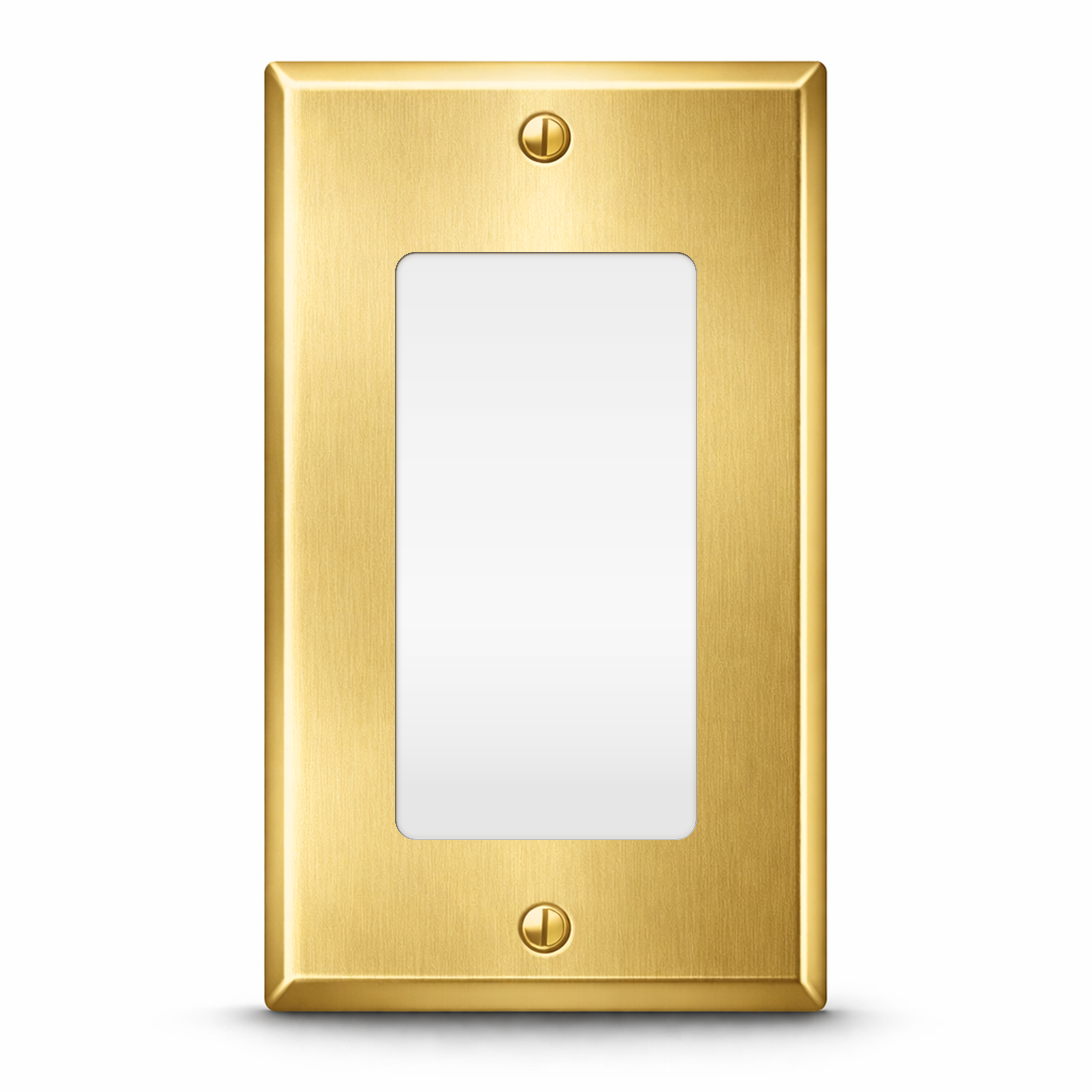 1 Gang Satin Brass Decora® Style Rocker Switch Wall Plate Cover