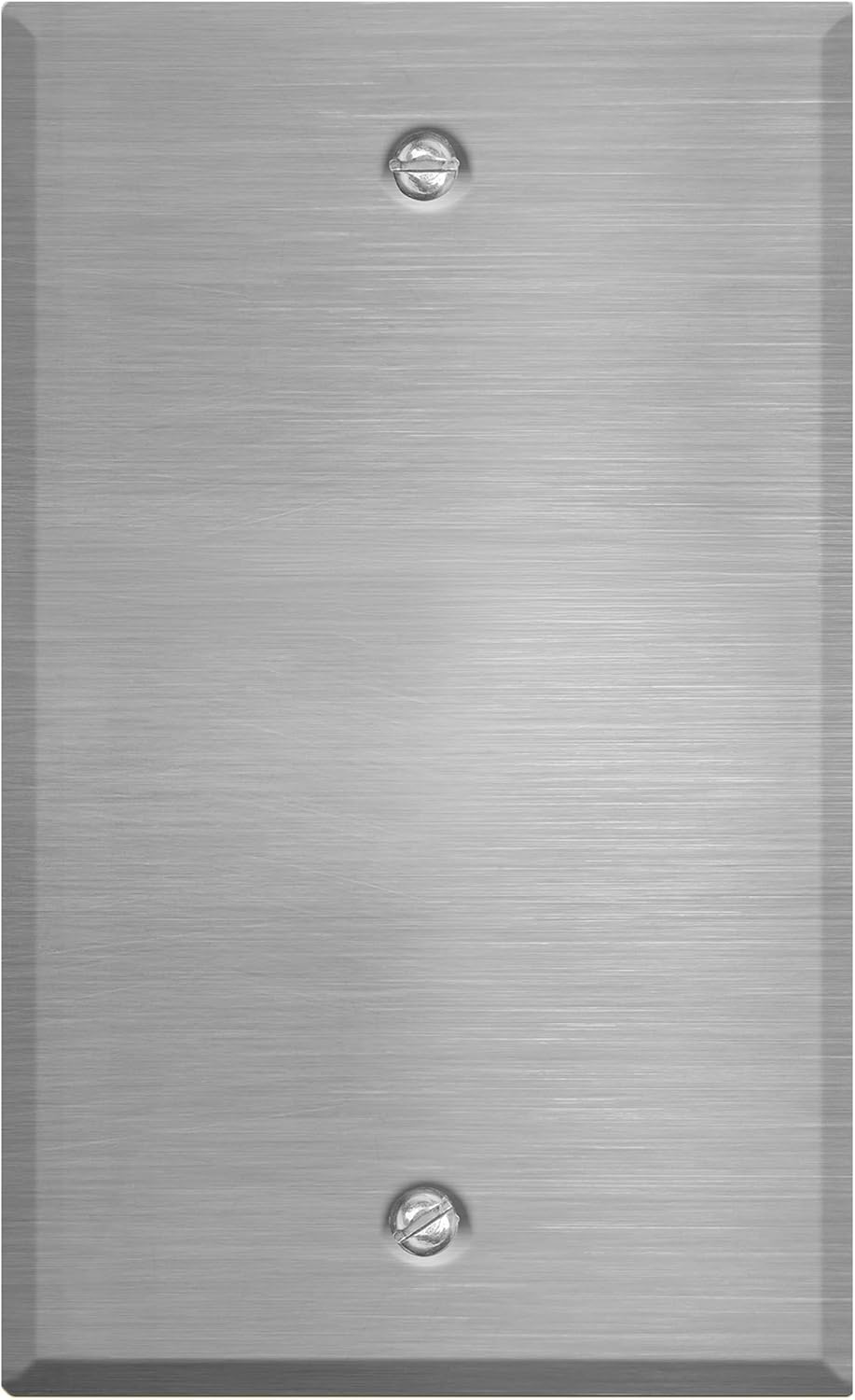 1-Gang Standard Blank Stainless Steel Wall Plate – Type 430 Satin