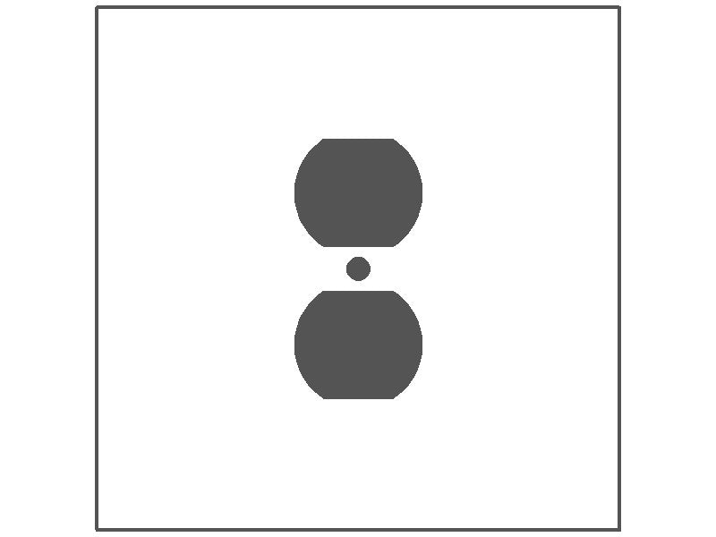 2 Gang with 1 Duplex Centered, Oversize, Black Painted Metal wallplate