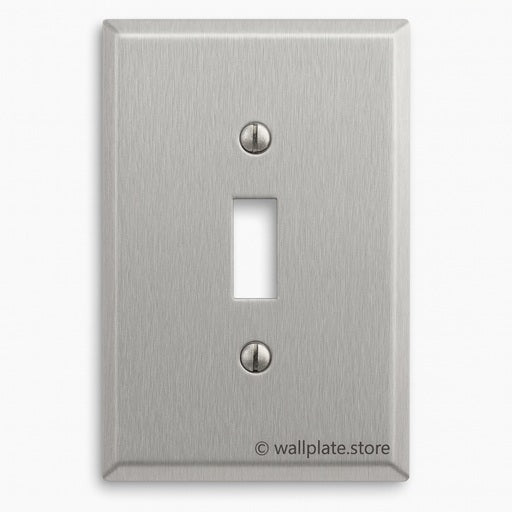 1 Gang Stainless Steel Toggle Switch Wall Plate Cover