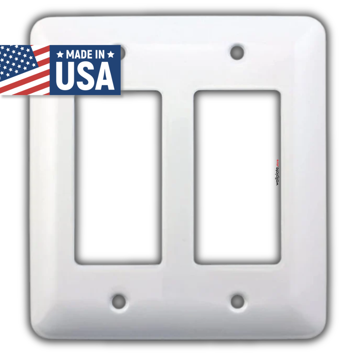 2-Gang Princess Size Decora® Rocker/GFCI Switch Wall Plate – Made in USA