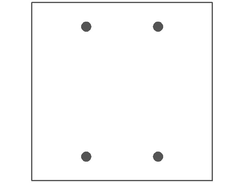2-Gang Blank, Standard Size, Painted Metal Wall Plate