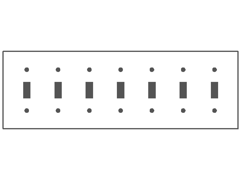 7-Gang, Standard Size, 7 Toggle Switches, Black Matte Finish Wall Plate Outlet Cover -  Made in USA