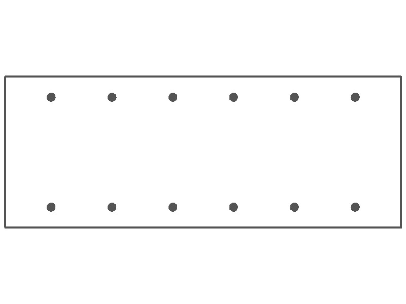 6-Gang, Standard Size, Blank, Black Matte Finish Wall Plate Outlet Cover - Made in USA