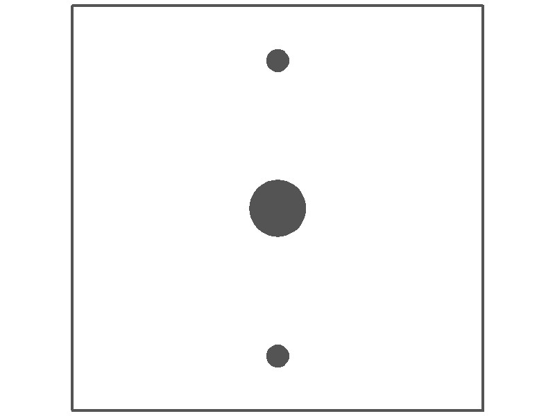2-Gang, Standard Size, Centered 5/8 in. Telephone Opening, Satin Brass Finish, Metal Wall Plate Outlet Cover - Made in USA