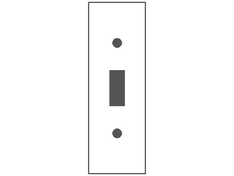 1-Gang, Narrow Size (4.5" x 1.5"), 1 Toggle Opening, Metallic Finish, Type 430 Stainless Steel Wall Plate Outlet Cover – Made in USA