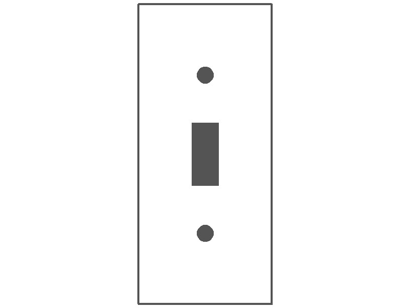 1-Gang, Narrow Size (4.5" x 2"), 1 Toggle Opening, Metallic Finish, Type 430 Stainless Steel Wall Plate Outlet Cover – Made in USA