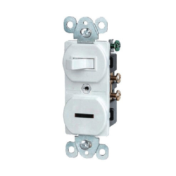 Toggle Switch & Pilot Light Combination Wiring Device